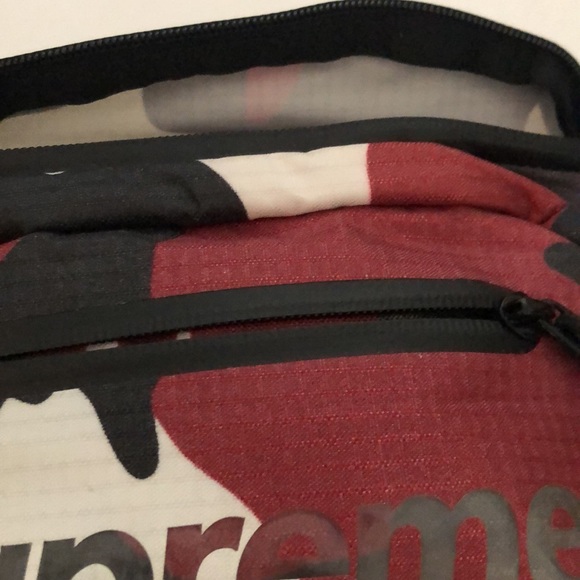 Supreme Red Camo Sling Bag - Picture 9 of 11